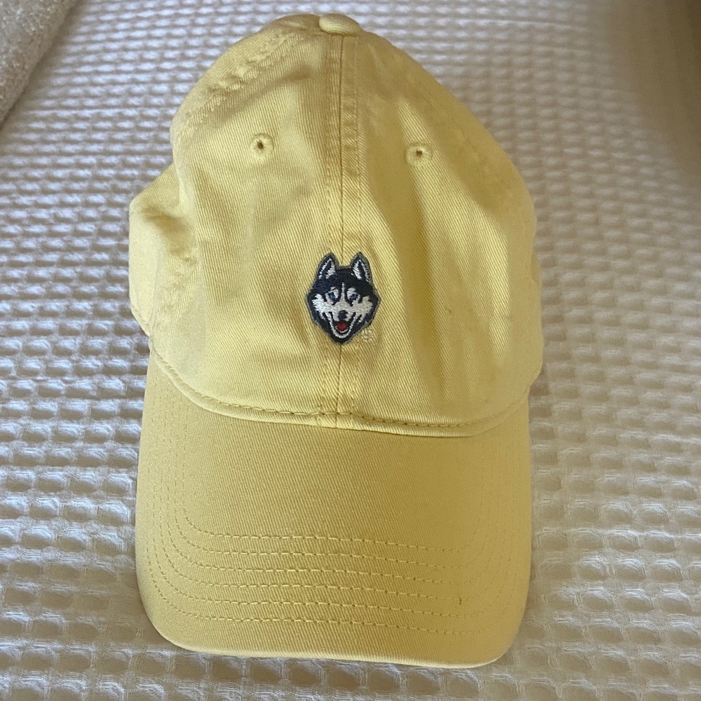 Yellow UConn Baseball Hat